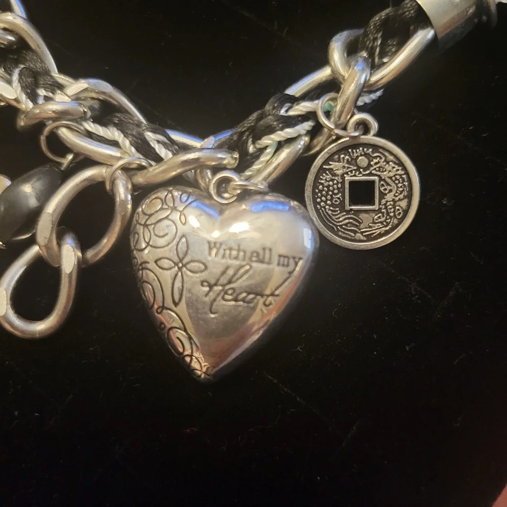 Silver Charm Necklace 22.5in